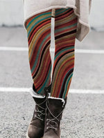 Tight Floral Plaid Striped Casual Long Leggings