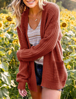 Casual Long Sleeve Plain Loose Regular Sweater