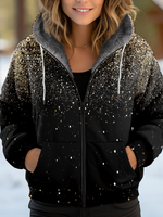 Loose Hoodie Long Sleeve Christmas Casual Regular Jacket