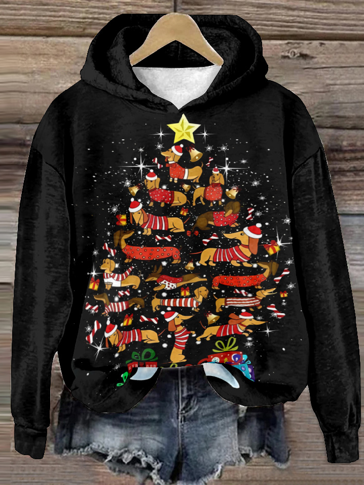 Loose Long Sleeve Hoodie Christmas Casual Regular Sweatshirt