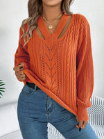 Casual Long Sleeve Crew Neck Plain Loose Regular Sweater