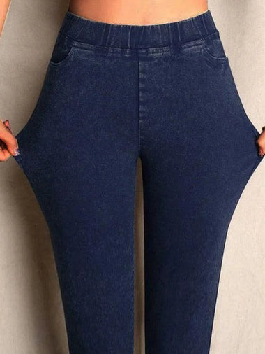 Casual Plain Tight Ankle Denim Jeans