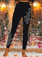 Tight 3D Printing Christmas Vintage Long Leggings