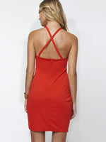 OEM Ladies Red Bodycon Dresses