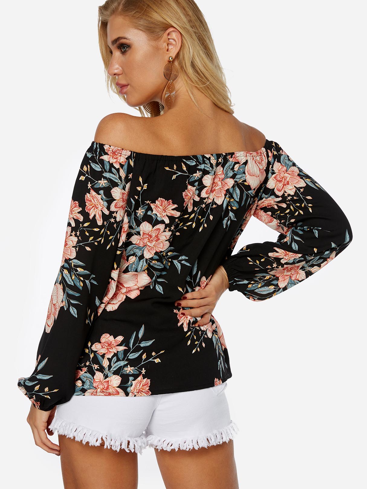 NEW FEELING Womens Black Blouses