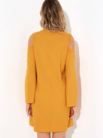 NEW FEELING Womens Yellow Sexy Dresses