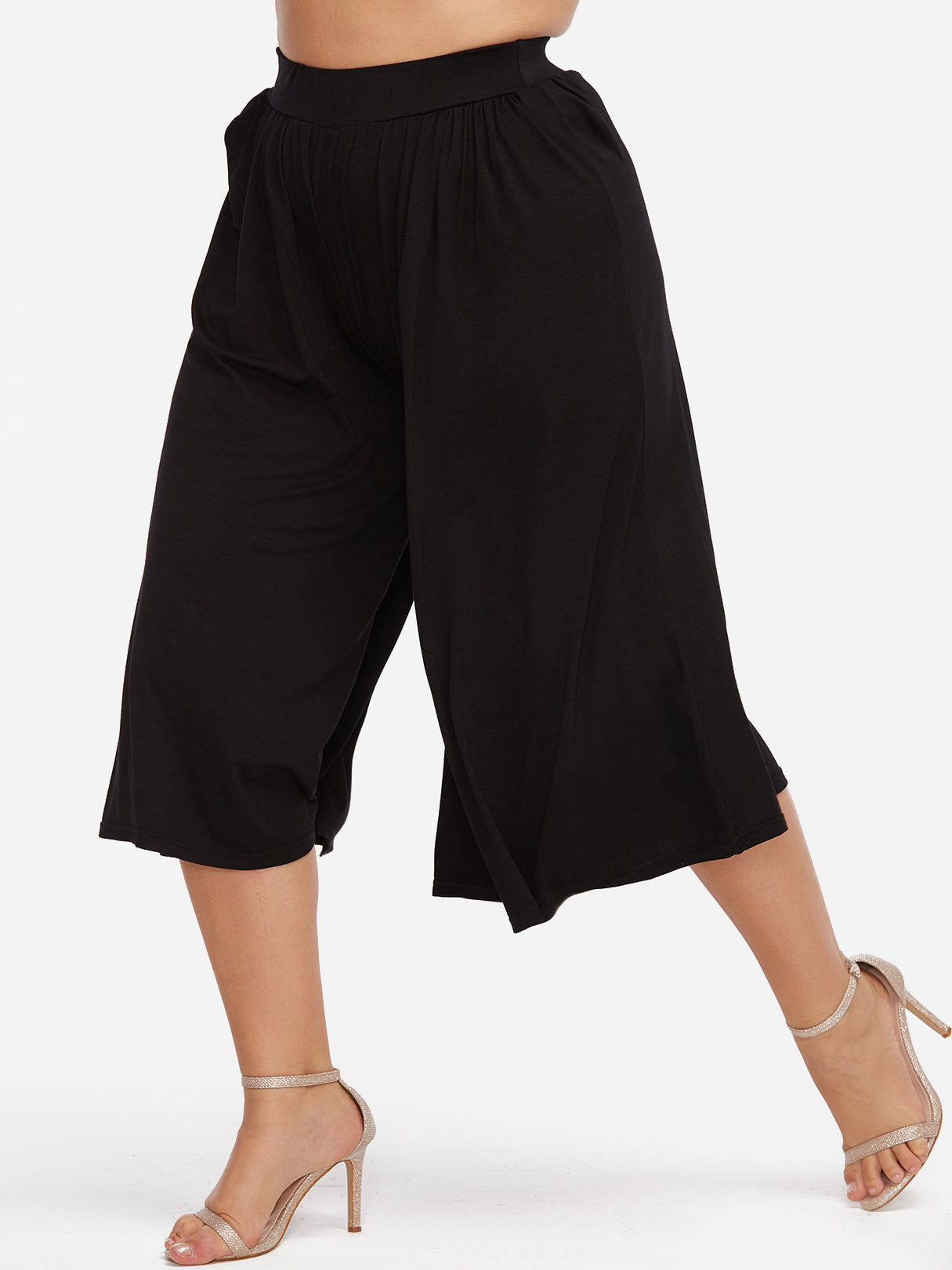 OEM Ladies Black Plus Size Bottoms