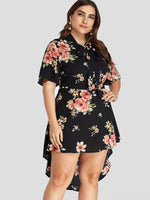 ODM Ladies Half Sleeve Plus Size Dress