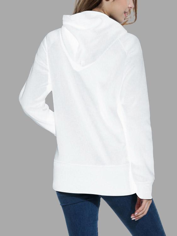 NEW FEELING Womens White Sweatshirts