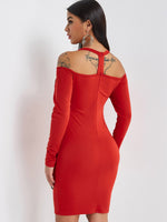 NEW FEELING Womens Red Sexy Dresses