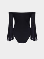 NEW FEELING Womens Black Bodysuits