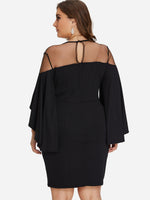 NEW FEELING Womens Black Plus Size Dresses