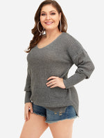 OEM Ladies Grey Plus Size Tops