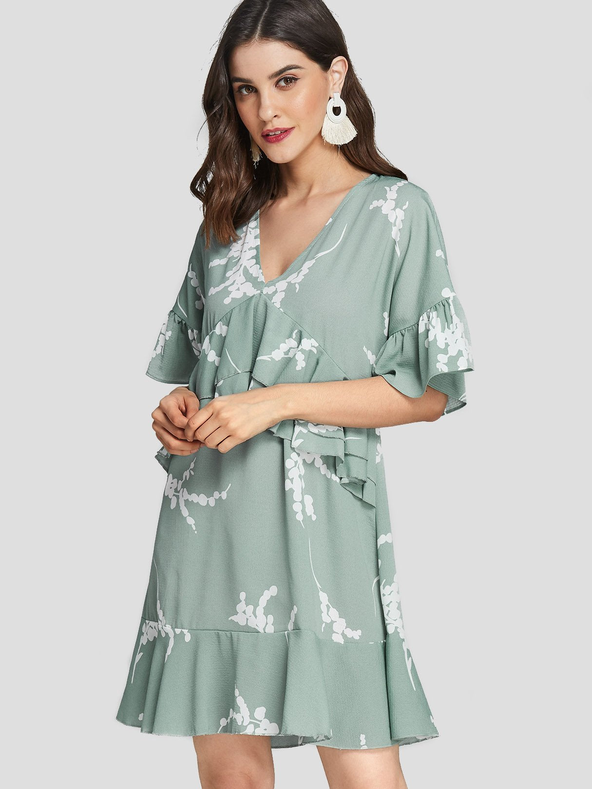 OEM Ladies Pastel Green Sexy Dresses