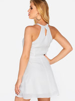 NEW FEELING Womens White Sexy Dresses