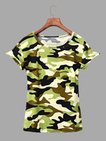 Wholesale Crew Neck Camouflage Short Sleeve Camo T-Shirts