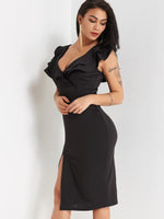 OEM Ladies Black Bodycon Dresses