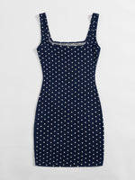 Polka Dot Bodycon Dress