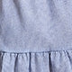 Striped Button Front Short Sleeve Collar Flounce High Waist Short Dress