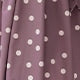 Polka Dot Belted Three Quarter Length Sleeve Round Neck Flared High Waist Midi Dress