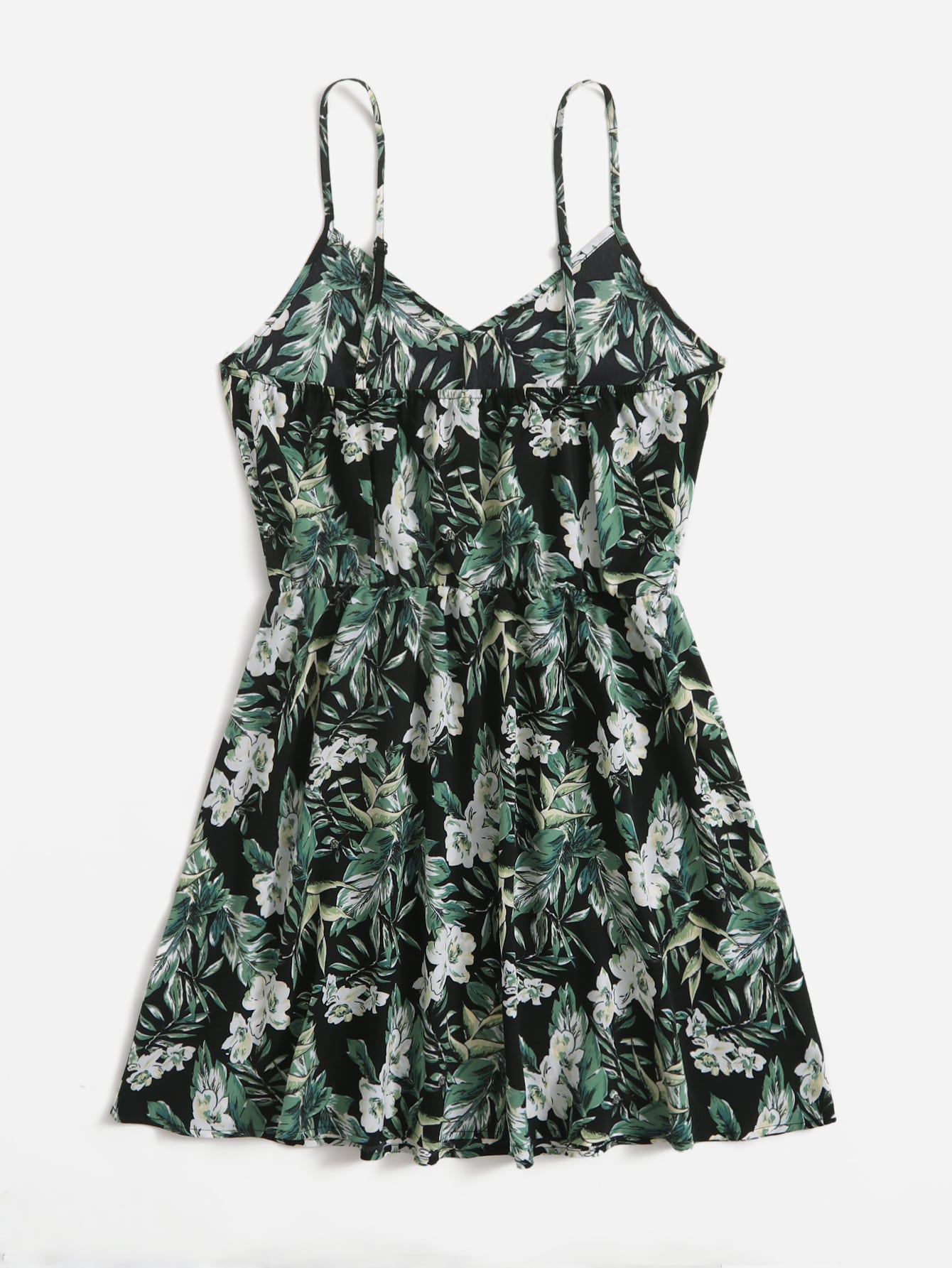 Allover Floral Print Cami Dress