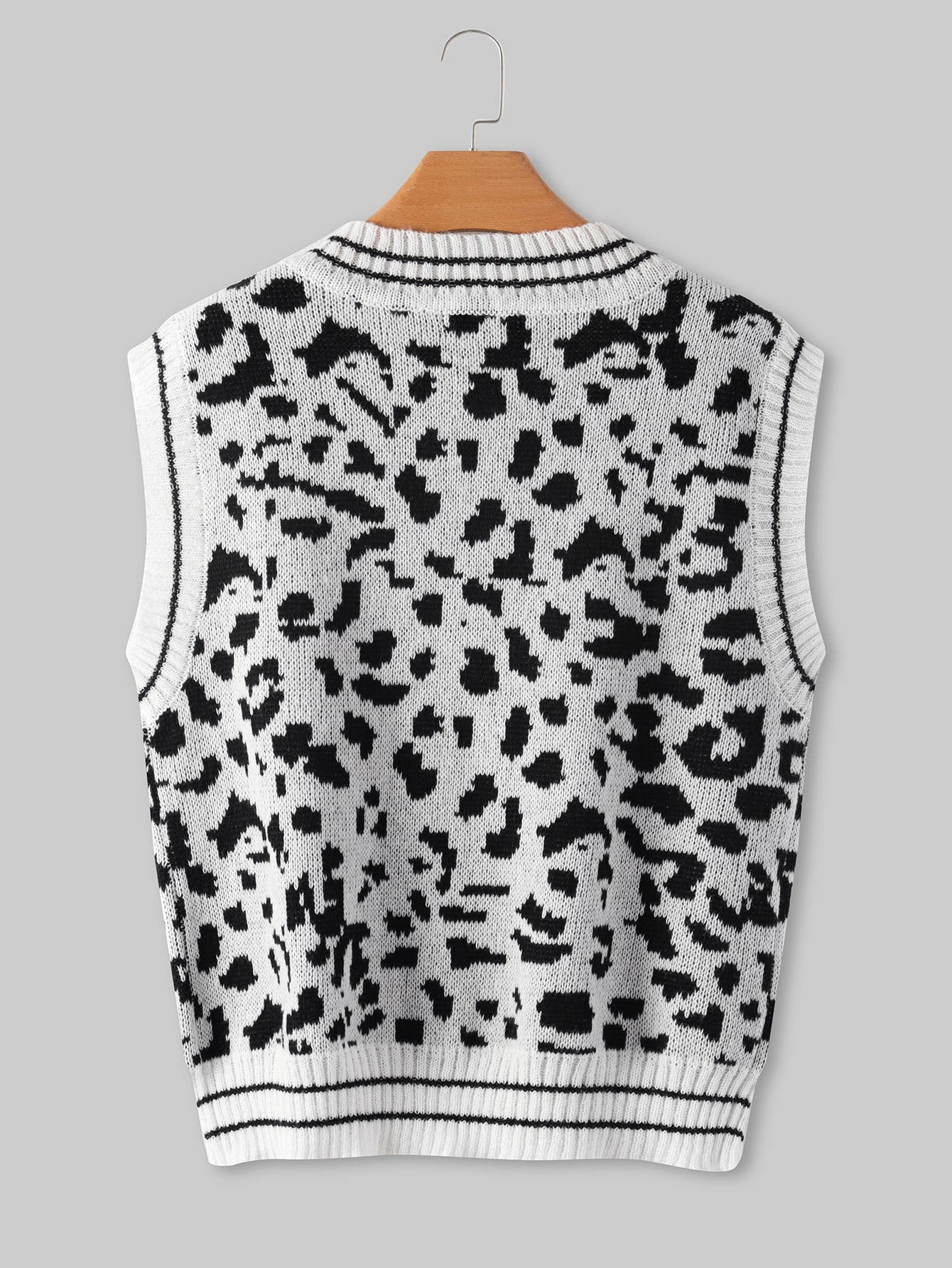 Leopard Print Sweater Vest