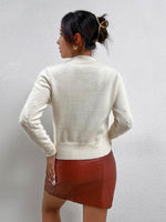 Ribbed-knit Knot Detail Sweater