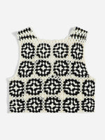 Graphic Pattern Sweater Vest