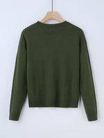 Landscape Pattern Drop Shoulder Sweater