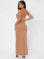 Tied Backless Bodycon Dress