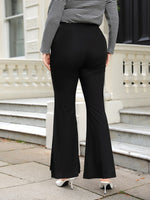 Plus High Waist Flare Leg Pants