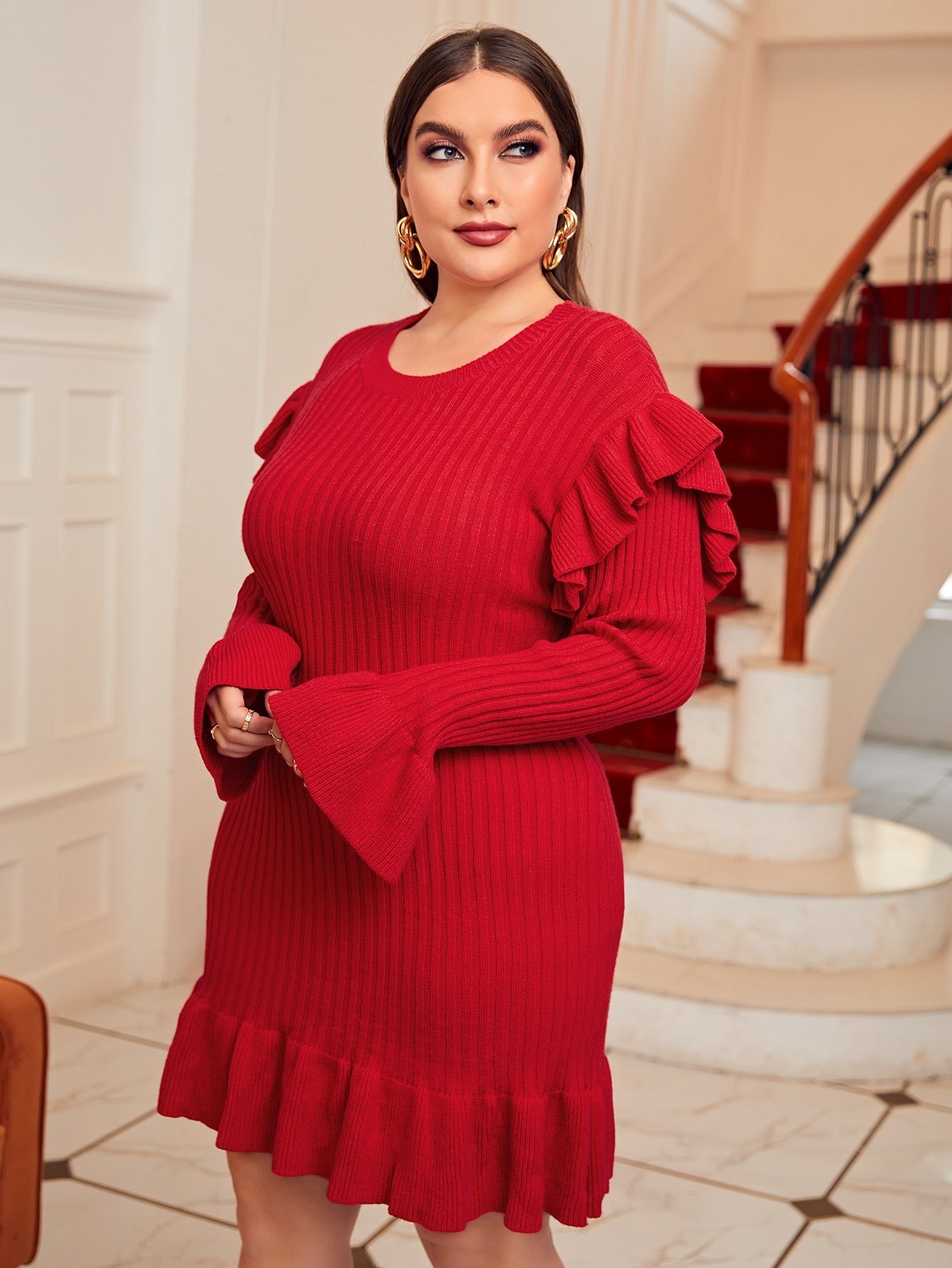Plus Size Sweater Dresses Suppliers