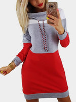 Wholesale Pullover Stripe Long Sleeve Sexy Dresses