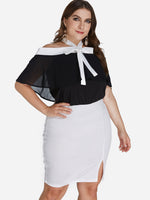 OEM Ladies Color Block Plus Size Dresses