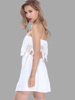 NEW FEELING Womens White Sexy Dresses