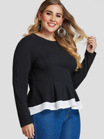 ODM Ladies Long Sleeve Plus Size Tops