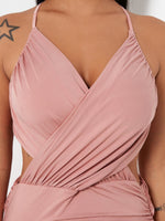 OEM ODM Rose Gold Prom Dress