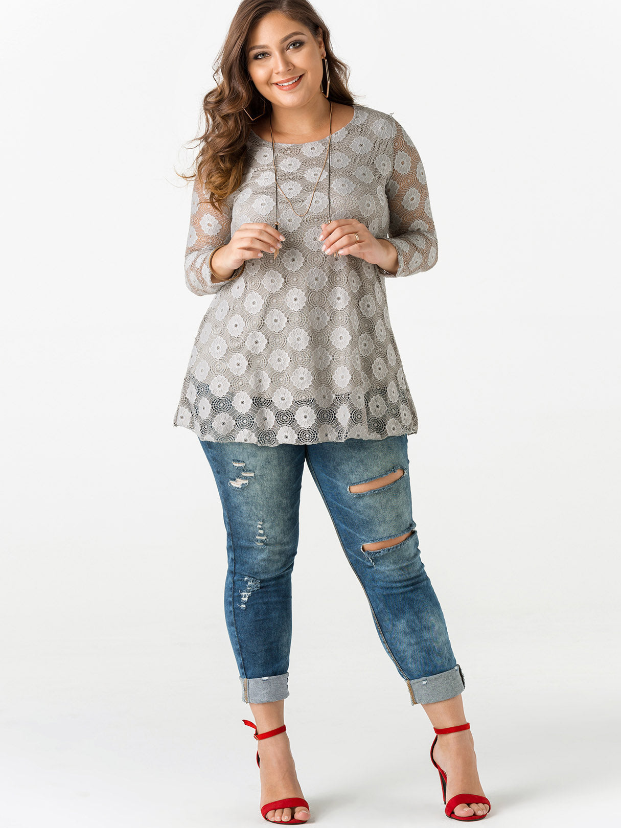 OEM ODM Womens Long Sleeve Plus Size Tops