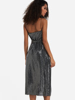 NEW FEELING Womens Silver Sexy Dresses