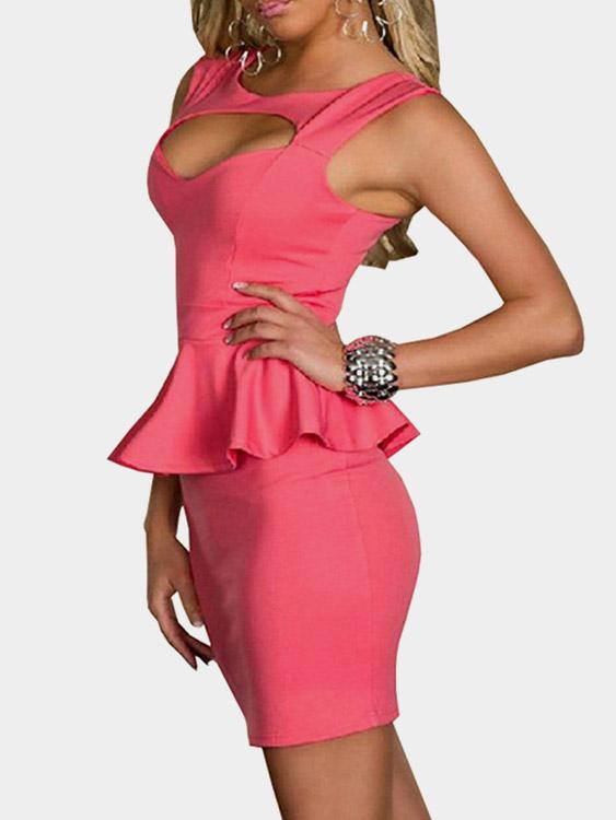 OEM Ladies Pink Sexy Dresses