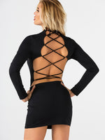 NEW FEELING Womens Black Bodycon Dresses