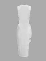 NEW FEELING Womens White Bodycon Dresses