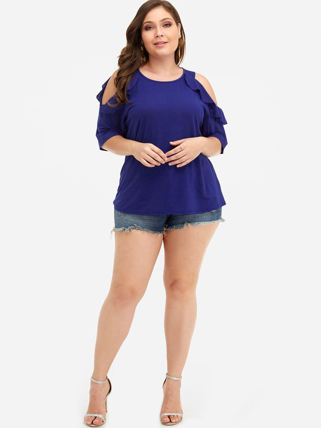 OEM ODM Womens Purple Plus Size Tops