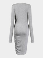 NEW FEELING Womens Grey Bodycon Dresses