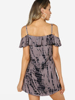 NEW FEELING Womens Purple Off The Shoulder Dresses