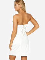 NEW FEELING Womens White Sexy Dresses