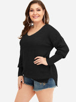 Custom Ladies V-Neck Plus Size Tops