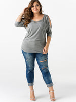 OEM ODM Womens Half Sleeve Plus Size Tops