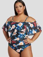 OEM Ladies Black Plus Size Swimwear