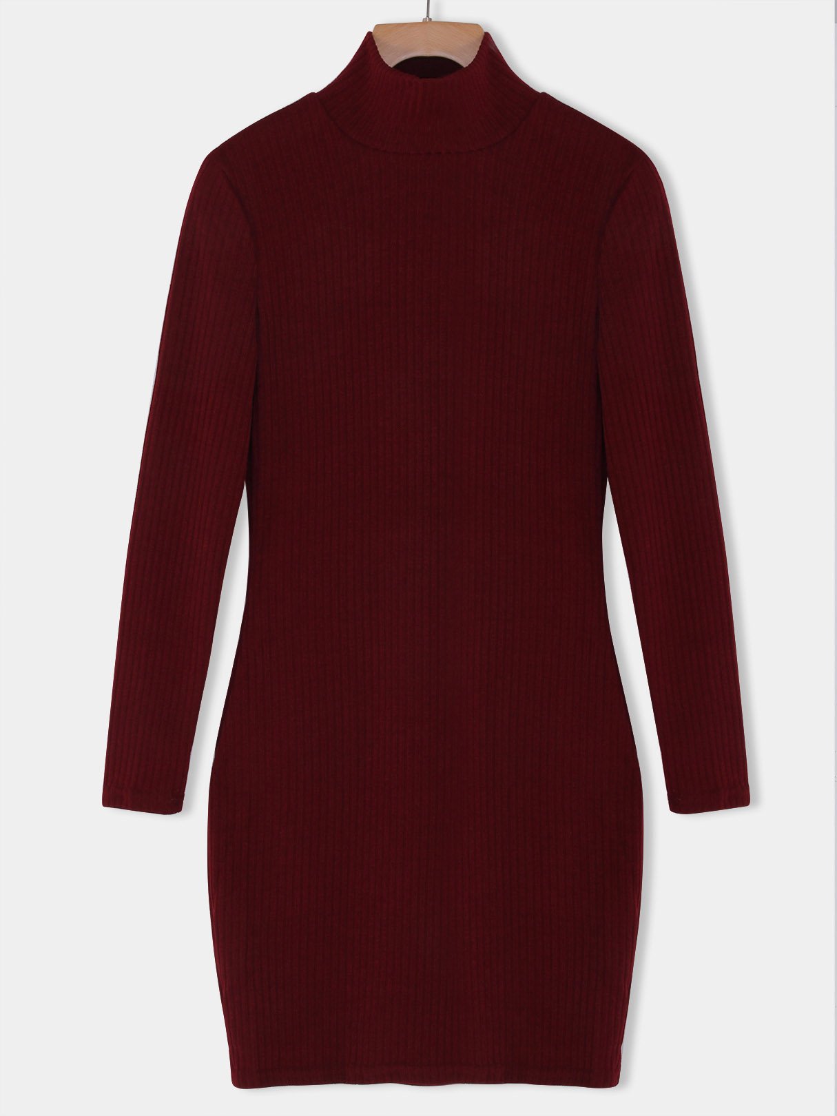 OEM Ladies Burgundy Bodycon Dresses